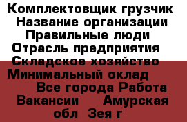 Комплектовщик-грузчик › Название организации ­ Правильные люди › Отрасль предприятия ­ Складское хозяйство › Минимальный оклад ­ 18 000 - Все города Работа » Вакансии   . Амурская обл.,Зея г.